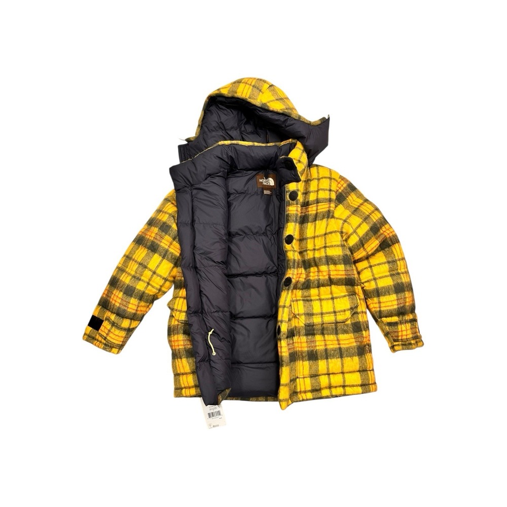 TNF The North Face‎ Brown Label Heritage Plaid Down Parka M - Picture 3 of 6